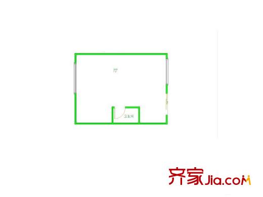 富嘉名座 1室 戶型圖
