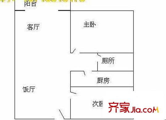 金龍大廈(虎門)戶型圖金龍大廈（虎門） 2室 戶型圖 2室2廳2衛(wèi)1廚