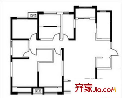 宏發(fā)商業(yè)廣場(chǎng) 4室 戶型圖