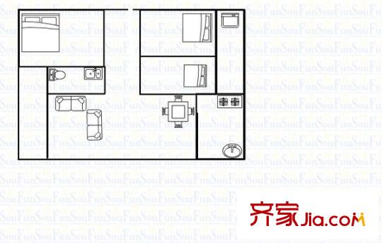 雍華庭四期 3室 戶型圖
