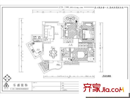 雍華庭四期 3室 戶型圖