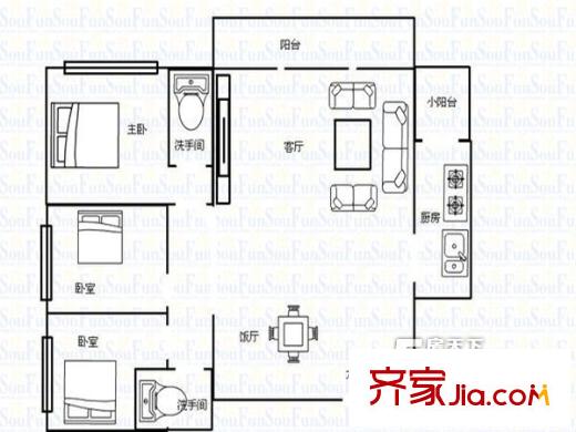  金田花園 戶型圖
