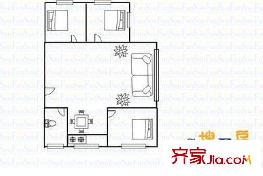 維多利亞花園 3室戶型圖
