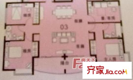 維多利亞花園 3室戶型圖