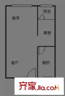 金牛花苑 1室 戶型圖
