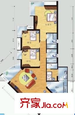 雍華庭四期 4室 戶型圖