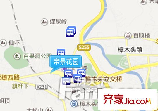 帝景花園交通圖 