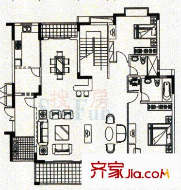 中信凱旋城二期    戶型圖