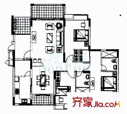 中信凱旋城二期    戶型圖