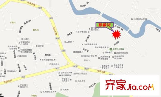 麒麟灣交通圖