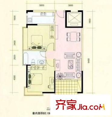 富康豪庭二期 5室 戶型圖