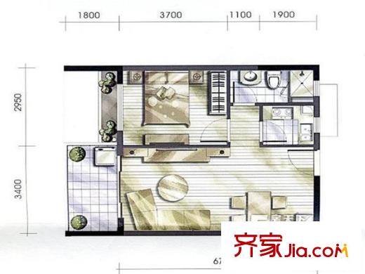  金田花園 戶型圖