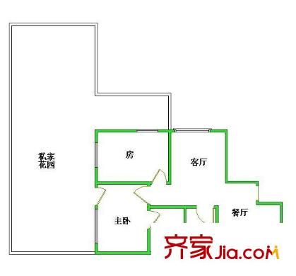 七寶一居 2室 戶型圖