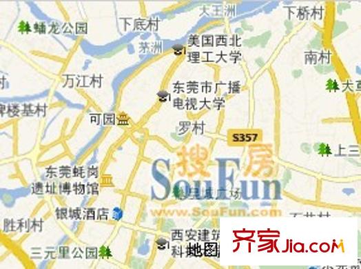 厚街盛和廣場交通圖