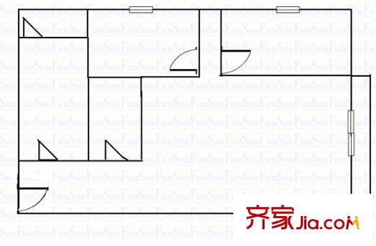 花和小城 2室 戶型圖