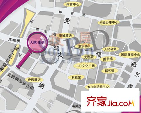 天誠(chéng)康橋交通圖