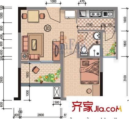 天誠康橋   戶型圖