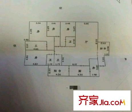 地王廣場 5室 戶型圖