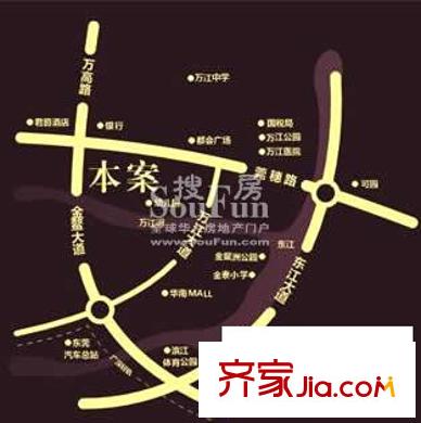 濱江公館交通圖