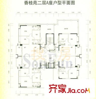 芳桂園戶型圖香桂苑 3室2廳