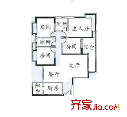 萬科紫臺（虎門） 3室 戶型圖