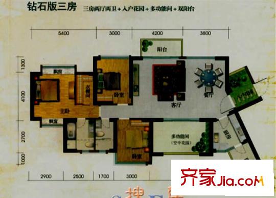 君匯華庭 4室戶型圖