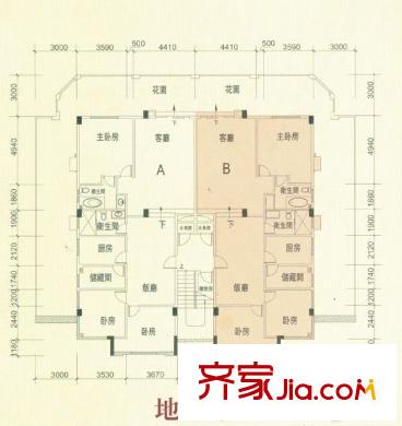 嘉多利山花園 4室 戶(hù)型圖