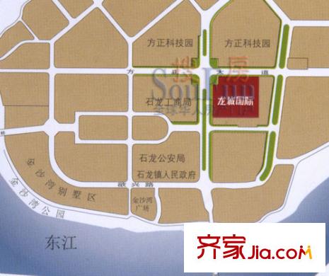 龍城國際交通圖