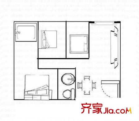 東逸翠苑 2室 戶型圖