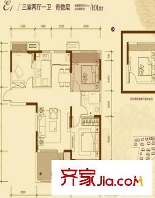 萬(wàn)科四季花城  戶型圖