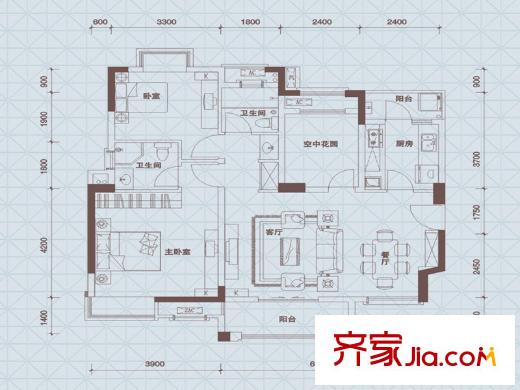 萬(wàn)科城新里程 戶型圖