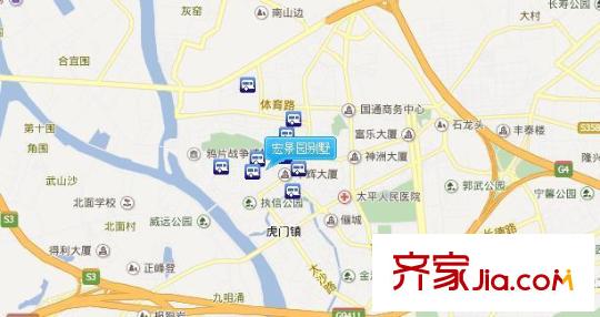 宏景園別墅交通圖 