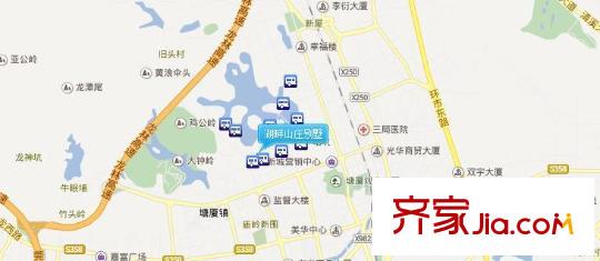 湖畔山莊別墅交通圖 