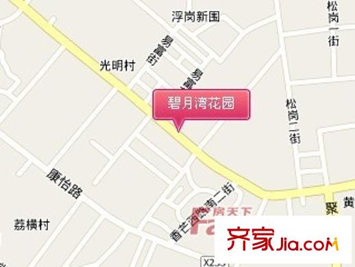 碧月灣花園別墅交通圖交通