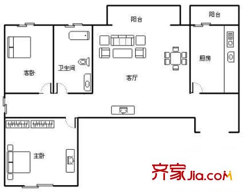 窩嶺商業(yè)西街小區(qū)戶型圖窩嶺商業(yè)西街 2室 戶型圖 2室2廳1衛(wèi)1廚