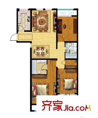 梅塘花園3室2廳2衛(wèi)