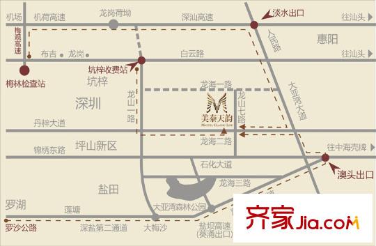 美泰天韻區(qū)位圖