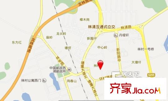 林村公寓交通圖 