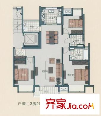 萬(wàn)科四季花城  戶型圖
