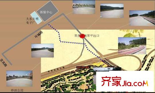 萬科城新里程交通圖