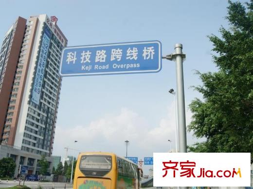 萬科金悅香樹配套圖對面的科技路跨線橋