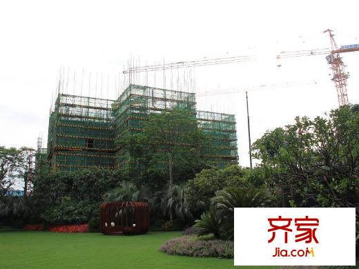 萬科金悅香樹外景圖在建進(jìn)度（2013-8-17）