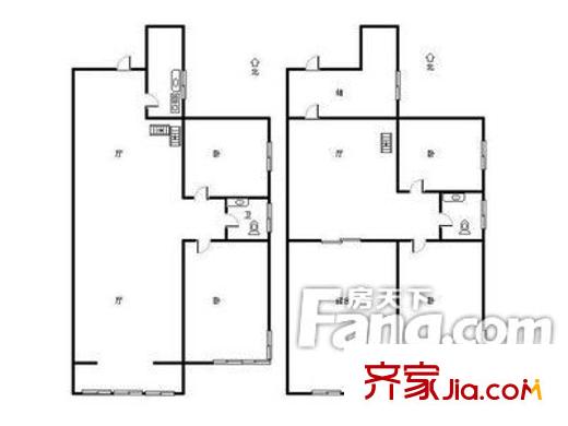 林村公寓 5室 戶型圖