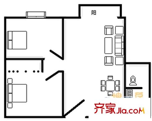 松柏苑 2室2廳