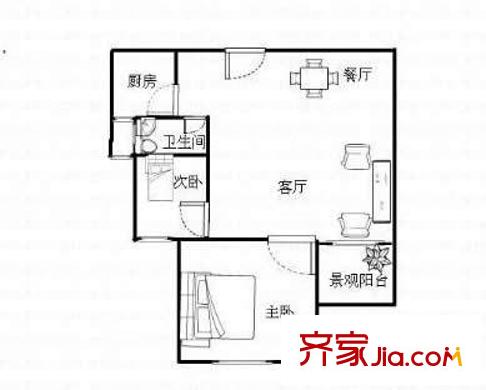 松柏苑 2室2廳