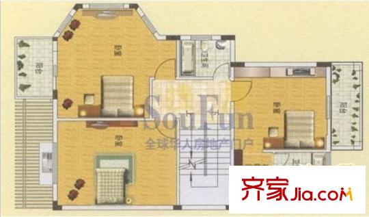 南國(guó)水鄉(xiāng)住宅 7室　戶(hù)型圖
