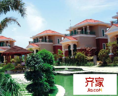 南國(guó)水鄉(xiāng)住宅外景圖 