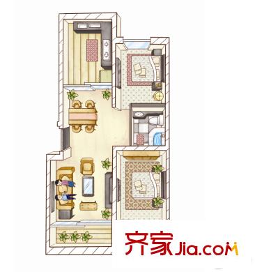  南城東港樓2室2廳1衛(wèi)