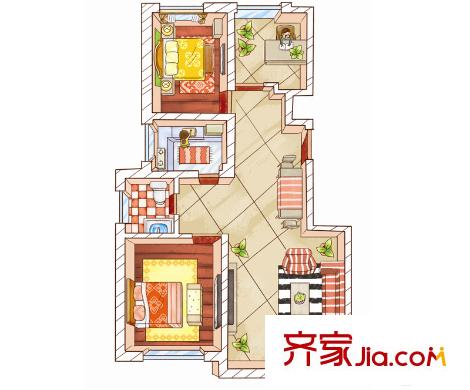  南城東港樓2室2廳1衛(wèi)