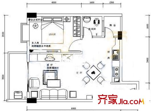 南峰碧水云軒戶型圖南峰?碧水云軒戶型圖 1室1廳1衛(wèi)1廚